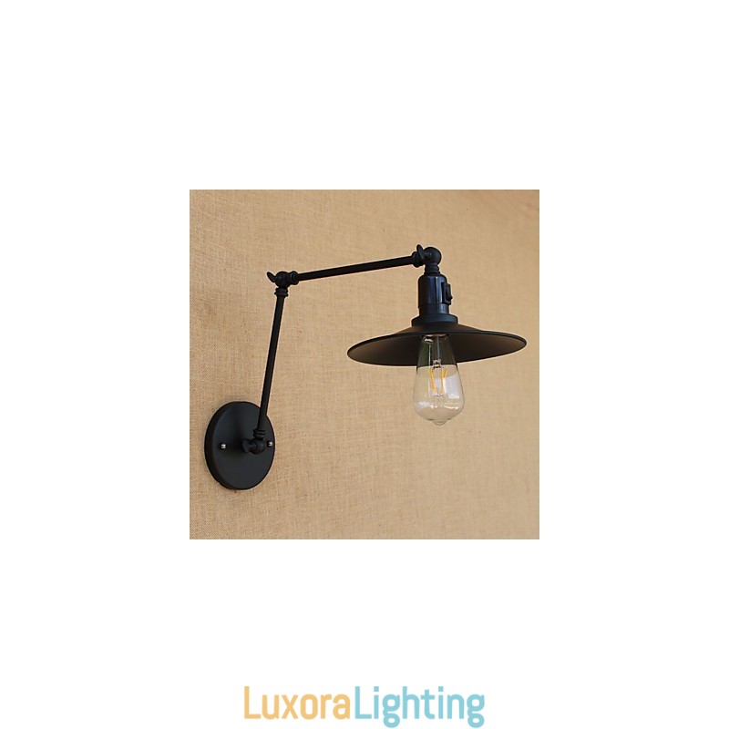 Designer Touch Decorative Country Retro Painting Feature for Mini Style Swing Arm Swing Arm Lights Wall Light