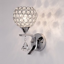 Designer Touch Decorative Max Crystal Modern Contemporary Electroplated Feature for Crystal Ambient Light Wall Sconces Wall Light