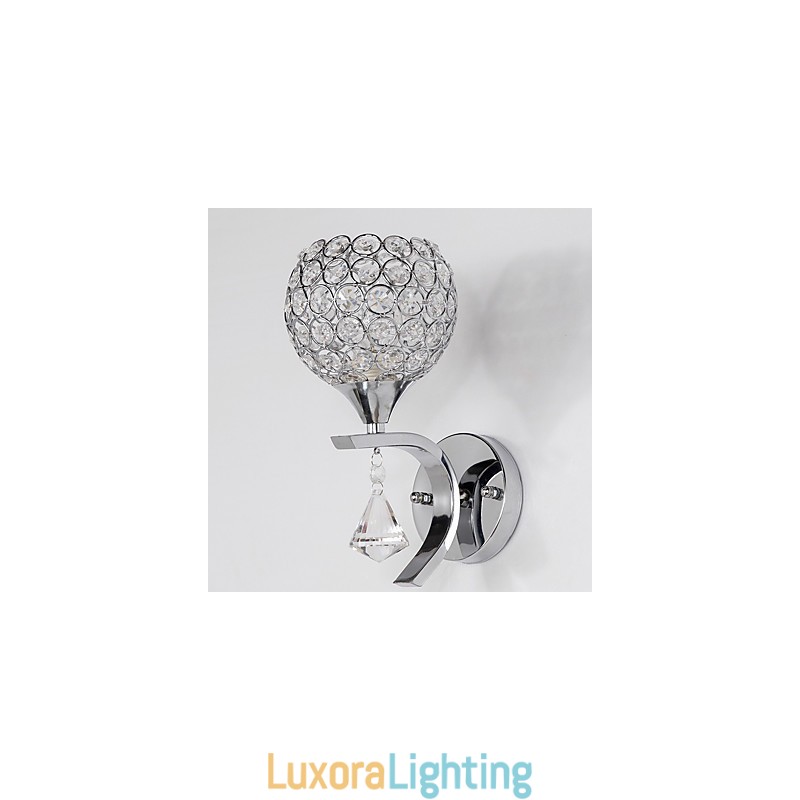 Designer Touch Decorative Max Crystal Modern Contemporary Electroplated Feature for Crystal Ambient Light Wall Sconces Wall Light