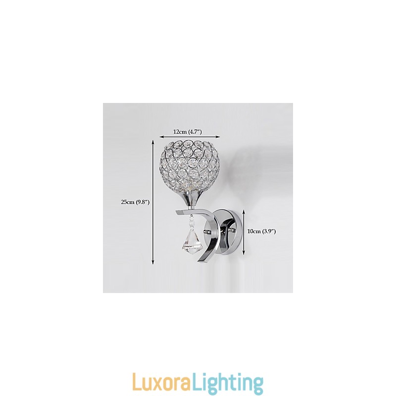 Designer Touch Decorative Max Crystal Modern Contemporary Electroplated Feature for Crystal Ambient Light Wall Sconces Wall Light