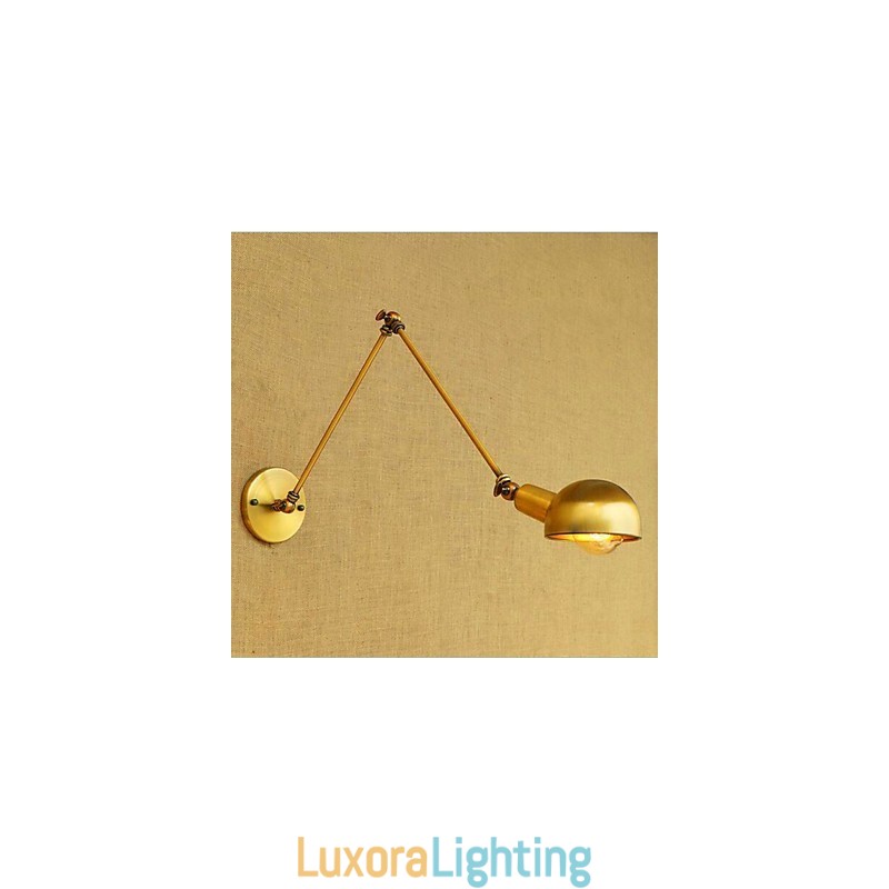 Designer Touch Decorative Simple Vintage Country Painting Feature for Mini Style Swing Arm Eye Protection Ambient Light Wall Sconces