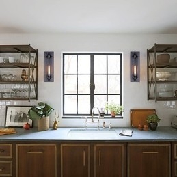 Designer Touch Decorative Rustic Lodge Country Retro Vintage Painting Feature for Mini Style Ambient Light Wall Sconces Wall Light