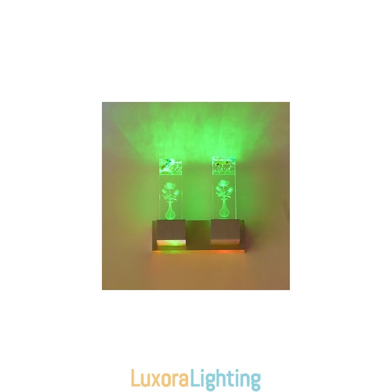 Designer Touch Decorative Multi Color Novelty Feature for Mini Style Ambient Light Wall Sconces Wall Light Lamp Rose Light