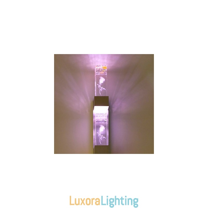 Designer Touch Decorative Multi Color Novelty Feature for Mini Style Ambient Light Wall Sconces Wall Light Lamp Rose Light