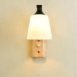 Designer Touch Decorative Simple Country Feature for Eye Protection Ambient Light Wall Sconces Wall Light New Chinese Modern Minimalist Creative Bedroom Bedside