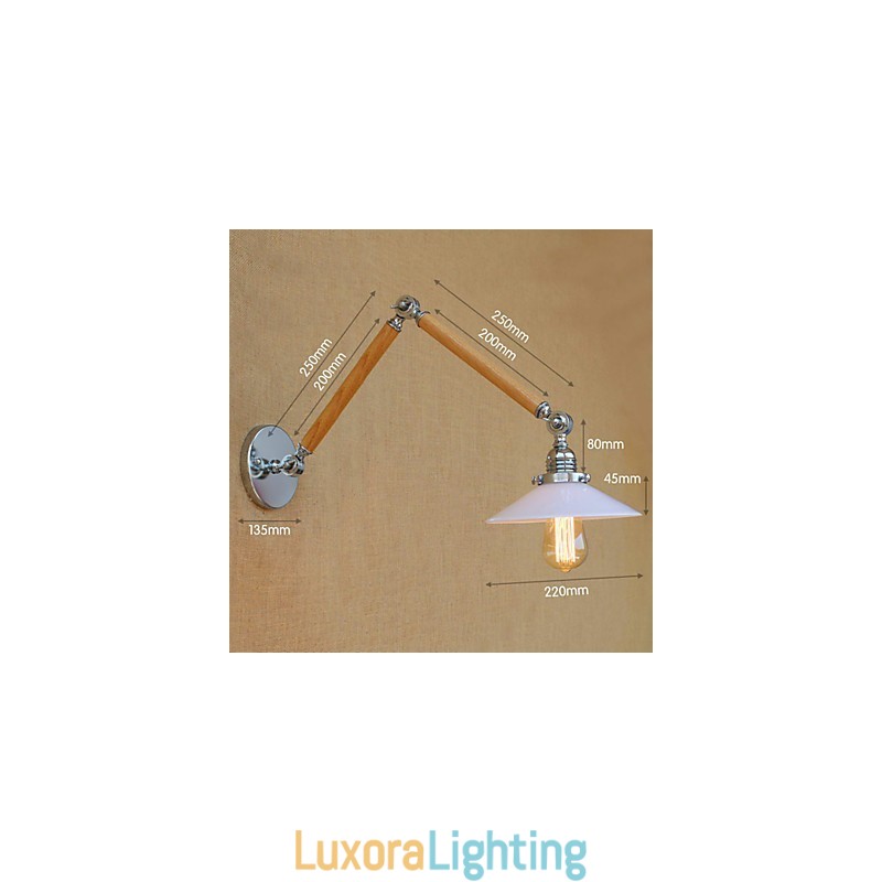 Designer Touch Decorative Rustic Lodge Country Chrome Feature for Swing Arm Ambient Light Swing Arm