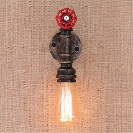 Designer Touch Decorative Nostalgia Simple Water Pipe Small Wall Lamp Wall Light