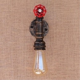 Designer Touch Decorative Nostalgia Simple Water Pipe Small Wall Lamp Wall Light
