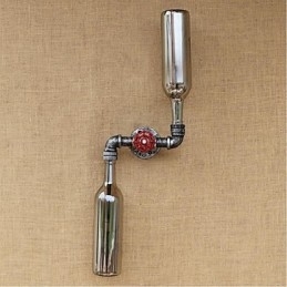 Designer Touch Decorative Rustic Lodge Brass Feature for Ambient Light Wall Sconces Wall Light Blue Smoke Gray