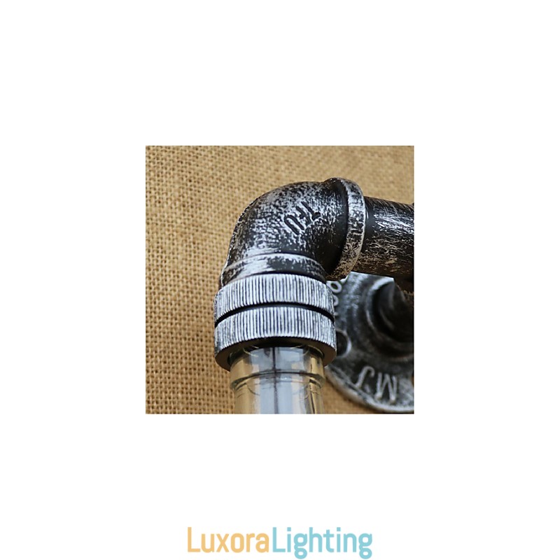 Designer Touch Decorative Rustic Lodge Brass Feature for Ambient Light Wall Sconces Wall Light Blue Smoke Gray