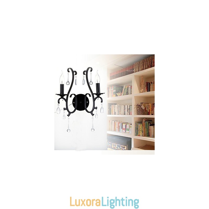 Designer Touch Decorative Country Chrome Feature for Mini Style Ambient Light Wall Sconces Wall Light