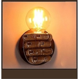 Designer Touch Decorative Rustic Lodge Painting Feature for Ambient Light Wall Sconces Wall Light
