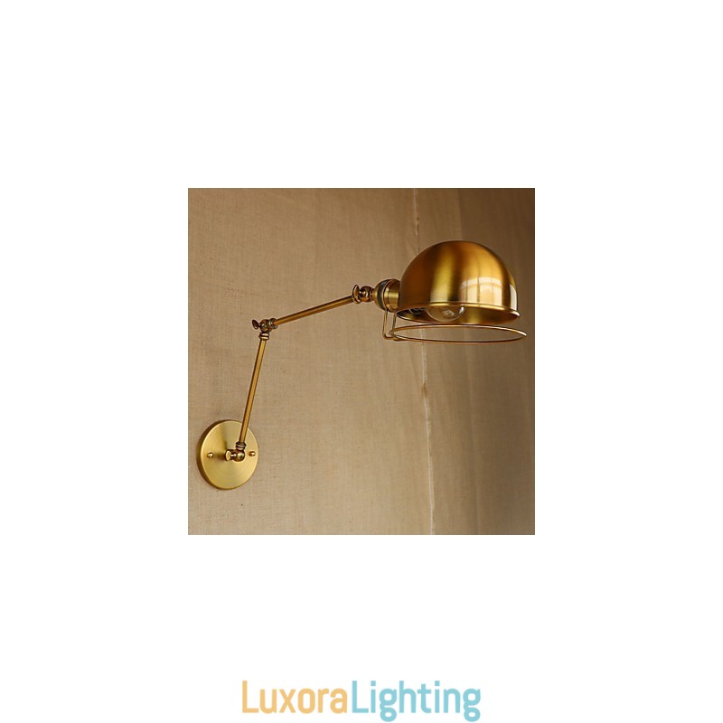 Designer Touch Decorative Industrial Retro European Style Village Character Lighting Wall Lamp Iron arm