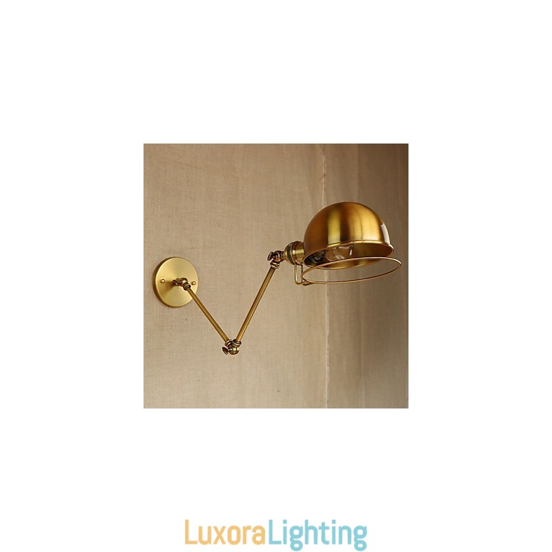 Designer Touch Decorative Industrial Retro European Style Village Character Lighting Wall Lamp Iron arm