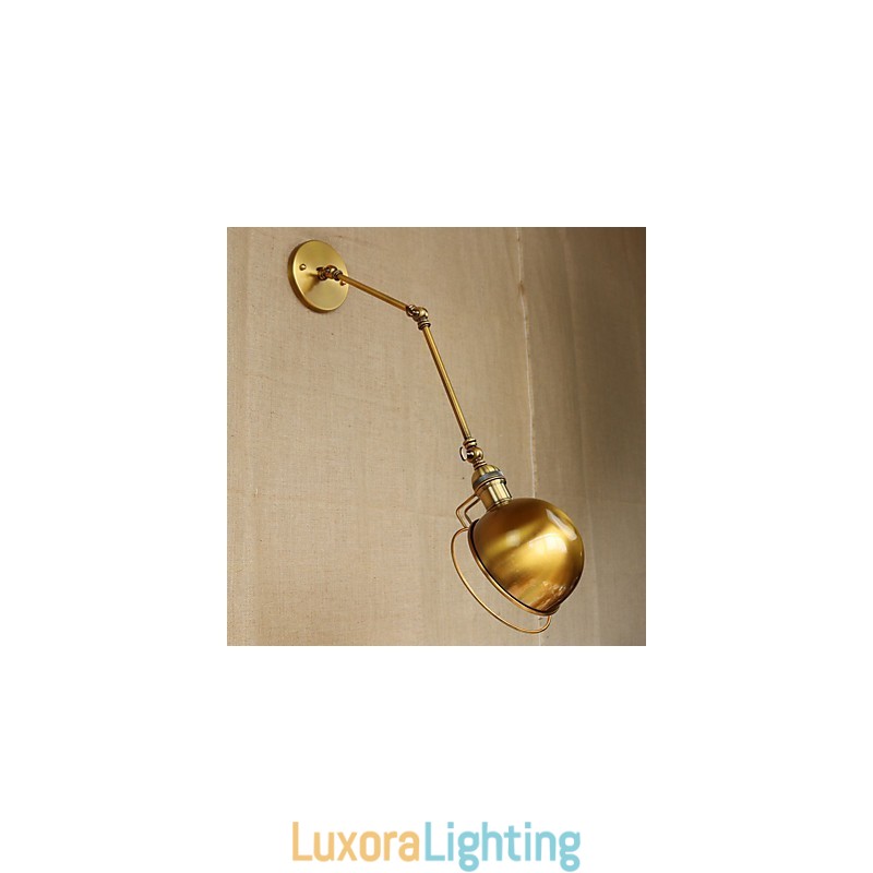 Designer Touch Decorative Industrial Retro European Style Village Character Lighting Wall Lamp Iron arm