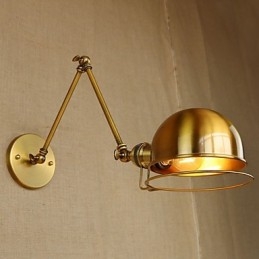 Designer Touch Decorative Industrial Retro European Style Village Character Lighting Wall Lamp Iron arm