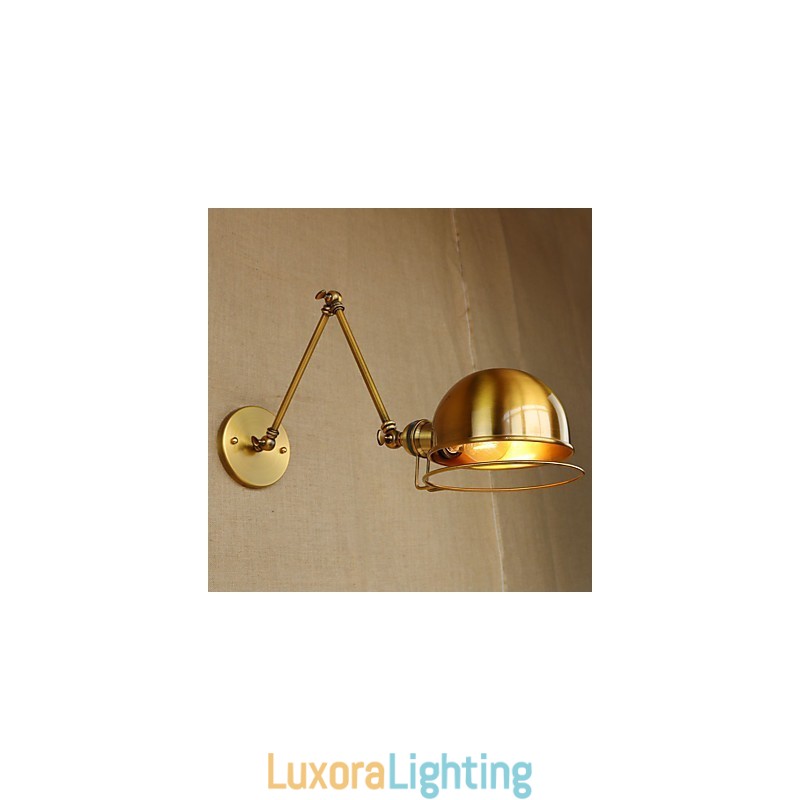 Designer Touch Decorative Industrial Retro European Style Village Character Lighting Wall Lamp Iron arm