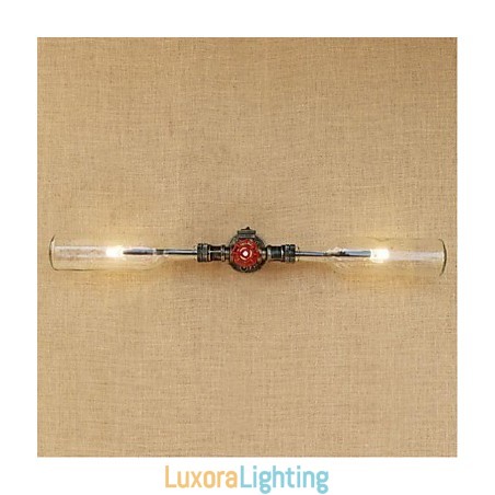 Designer Touch Decorative Retro Industry Wind Water Bottle Lamp Wall Light Grey