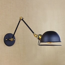 Designer Touch Decorative Industrial Retro European Style Village Character Lighting Wall Lamp Iron arm