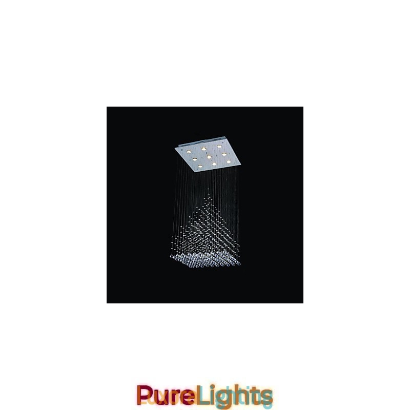 Designer Touch Decorative Modern Contemporary Crystal Chrome Metal Flush Mount