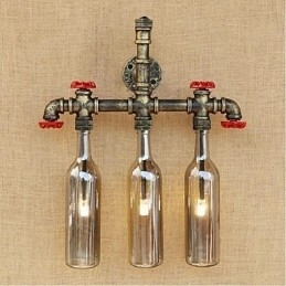 Designer Touch Decorative Water Bottle Wall Lamp Wall Light Grey