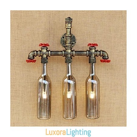 Designer Touch Decorative Water Bottle Wall Lamp Wall Light Grey