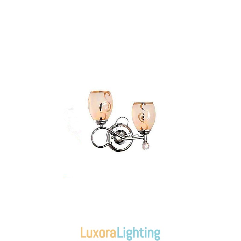 Designer Touch Decorative Modern Contemporary Electroplated Feature for Crystal Mini Style Ambient Light Wall Sconces
