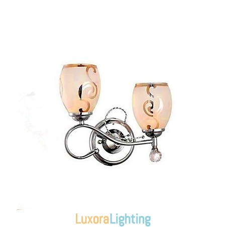 Designer Touch Decorative Modern Contemporary Electroplated Feature for Crystal Mini Style Ambient Light Wall Sconces
