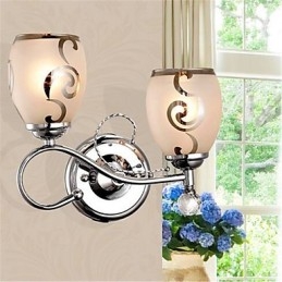 Designer Touch Decorative Modern Contemporary Electroplated Feature for Crystal Mini Style Ambient Light Wall Sconces