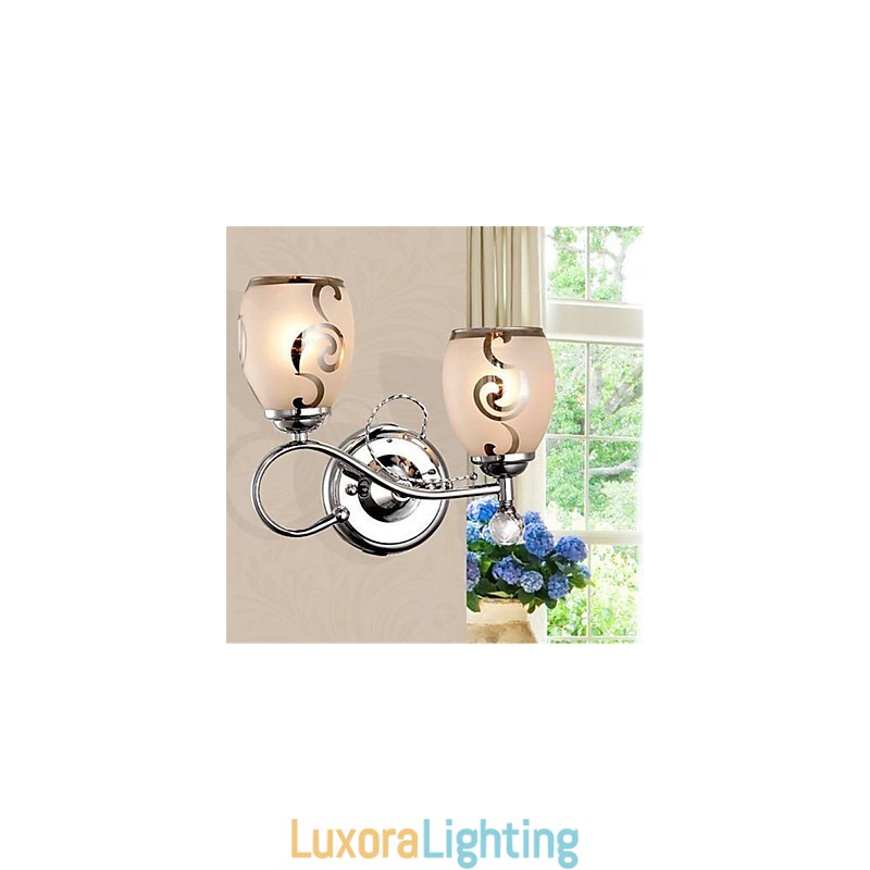 Designer Touch Decorative Modern Contemporary Electroplated Feature for Crystal Mini Style Ambient Light Wall Sconces