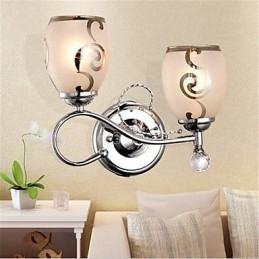 Designer Touch Decorative Modern Contemporary Electroplated Feature for Crystal Mini Style Ambient Light Wall Sconces