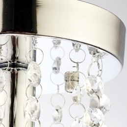 Designer Touch Decorative Modern Contemporary Traditional Classic Country Crystal Mini Style Chrome Crystal Flush Mount