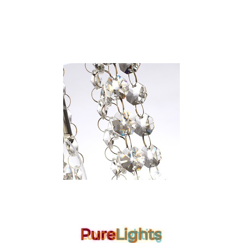 Designer Touch Decorative Modern Contemporary Traditional Classic Country Crystal Mini Style Chrome Crystal Flush Mount