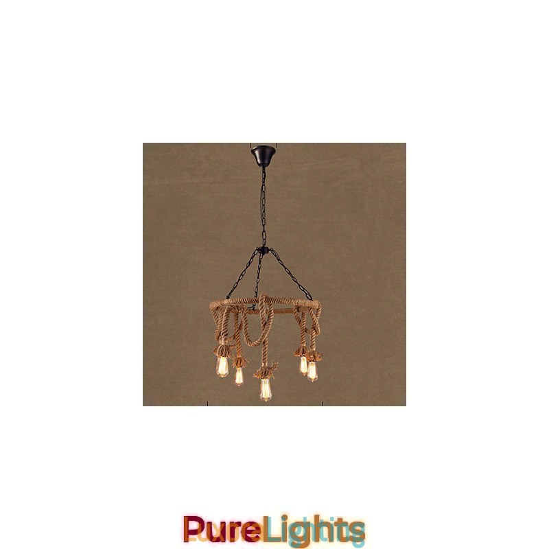 Designer Touch Decorative American Country Hemp Chandelier