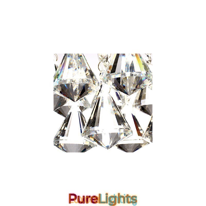 Designer Touch Decorative Modern Contemporary Traditional Classic Country Crystal Mini Style Chrome Crystal Flush Mount