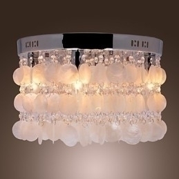 Designer Touch Decorative Modern Contemporary Crystal Mini Style Chrome Flush Mount