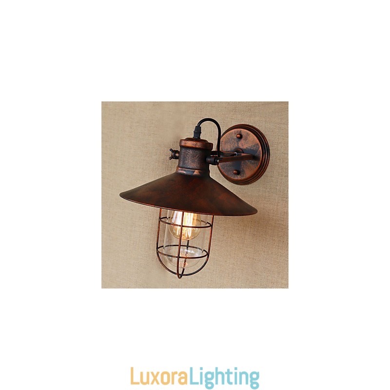 Designer Touch Decorative Rustic Lodge Country Retro Painting Feature for Mini Style Downlight Wall Lights