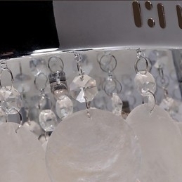 Designer Touch Decorative Modern Contemporary Crystal Mini Style Chrome Flush Mount