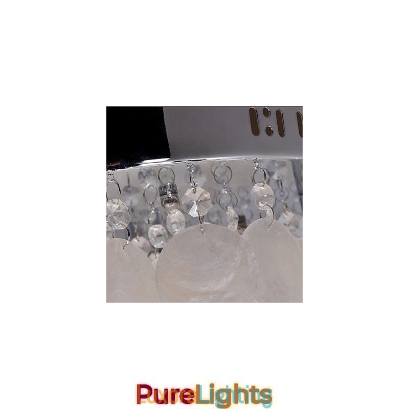 Designer Touch Decorative Modern Contemporary Crystal Mini Style Chrome Flush Mount