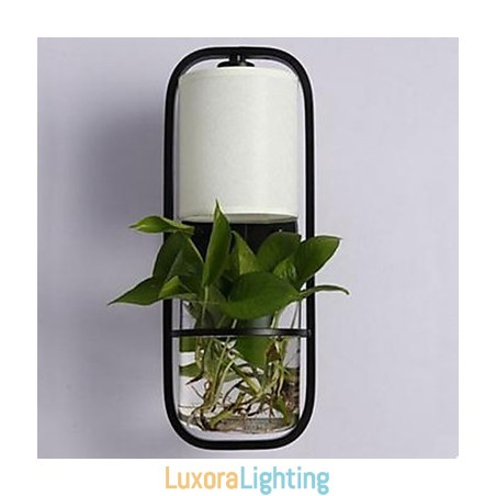 Designer Touch Decorative Modern Iron Creative Potted Plant Glass Wall Lamp