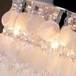 Designer Touch Decorative Modern Contemporary Crystal Mini Style Chrome Flush Mount