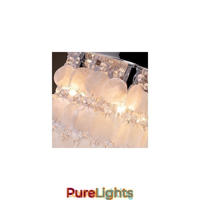 Designer Touch Decorative Modern Contemporary Crystal Mini Style Chrome Flush Mount