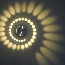 Designer Touch Decorative Modern Light Aluminum Flush Mount Wall Lamp Integrated