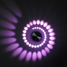 Designer Touch Decorative Modern Light Aluminum Flush Mount Wall Lamp Integrated