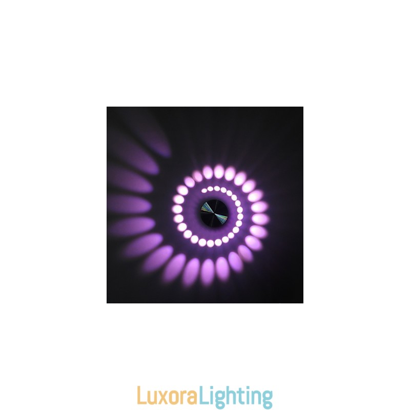 Designer Touch Decorative Modern Light Aluminum Flush Mount Wall Lamp Integrated