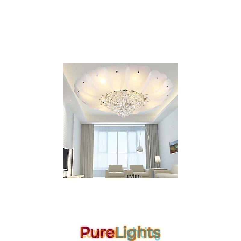Designer Touch Decorative Flush Mount Crystal Modern Contemporary Traditional Classic Metal