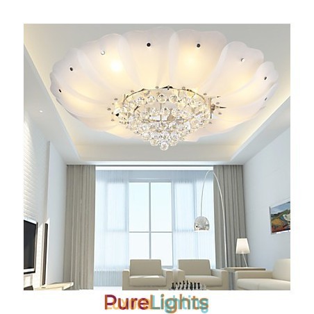 Designer Touch Decorative Flush Mount Crystal Modern Contemporary Traditional Classic Metal
