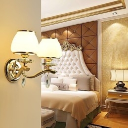 Designer Touch Decorative Modern Contemporary Electroplated Feature for Crystal Ambient Light Wall Sconces Wall Light