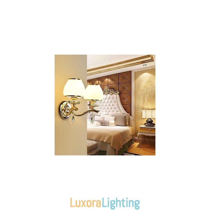 Designer Touch Decorative Modern Contemporary Electroplated Feature for Crystal Ambient Light Wall Sconces Wall Light