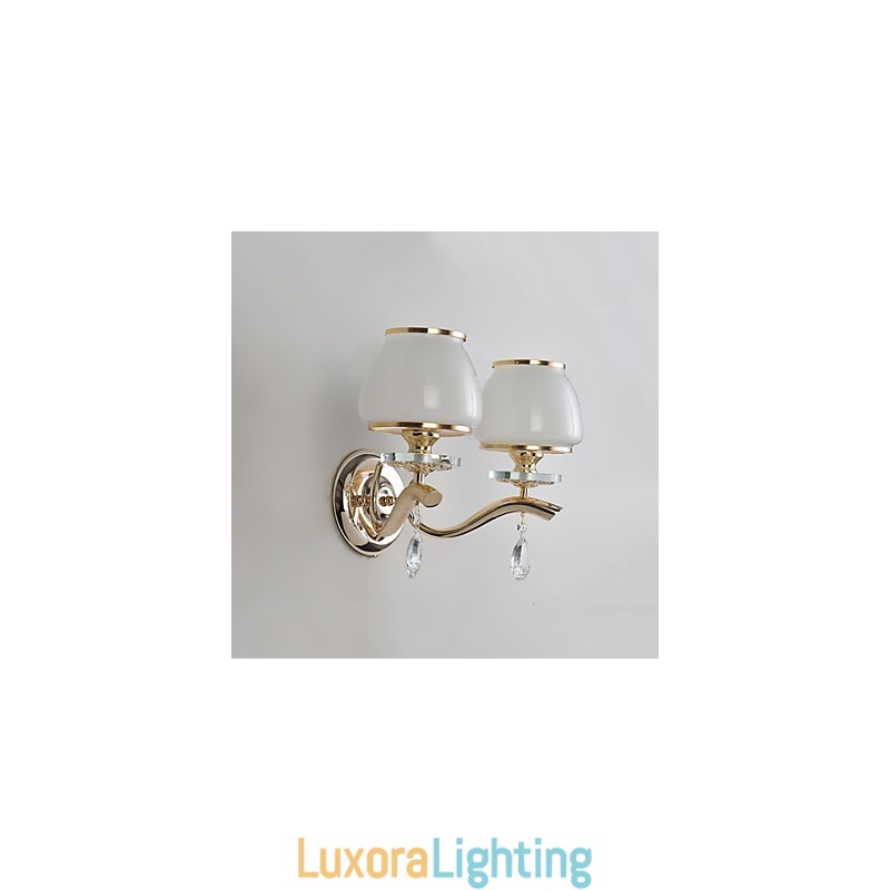 Designer Touch Decorative Modern Contemporary Electroplated Feature for Crystal Ambient Light Wall Sconces Wall Light